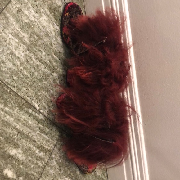 Elena embellished boot w lamb fur - Picture 2 of 7